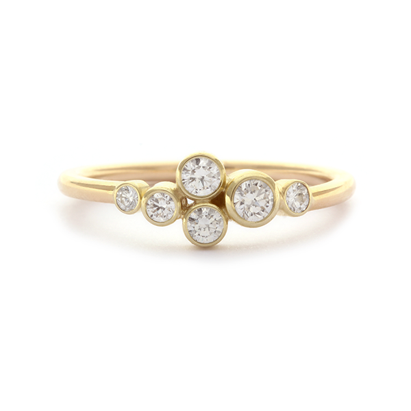 klauw Flipper focus Diamant Cluster ring | Atelier Luz | Edelsmid | Juwelier | Amsterdam